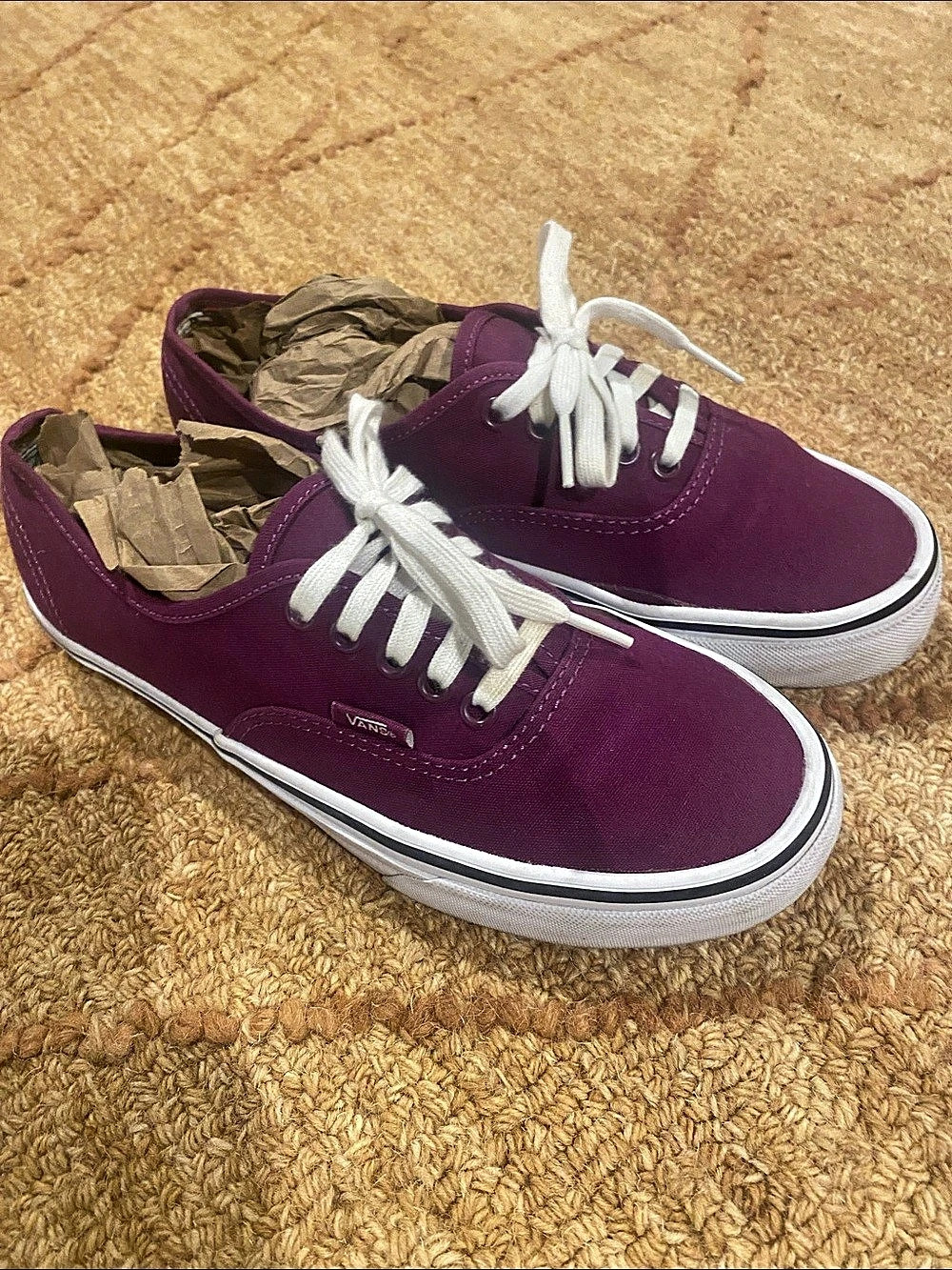 Vans Old Skool Purple & White US 6.5 Sneakers